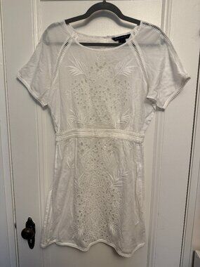 French Connection Eyelet White Cover-Up